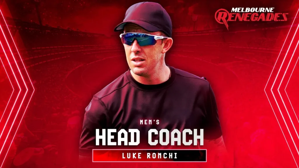 Luke Ronchi is the new Melbourne Renegades head coach for BBL|16.