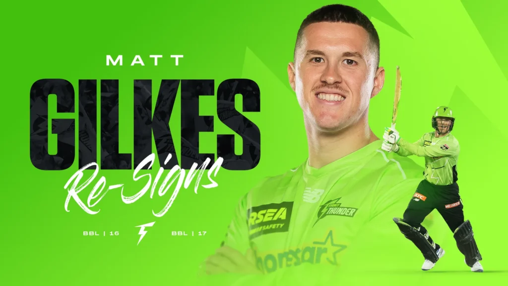 Matthew Gilkes earned a longer role in Thunder’s top order