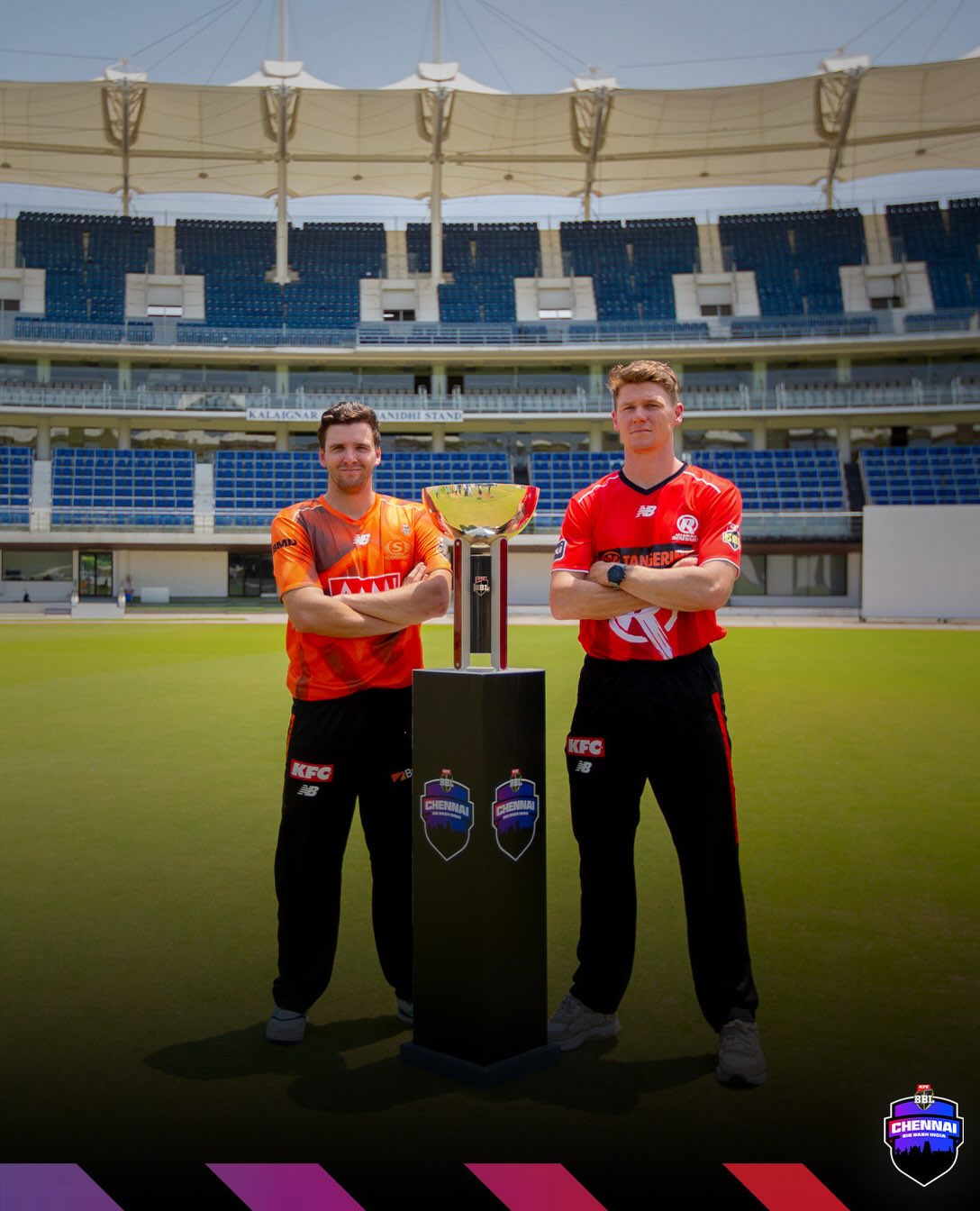 first look at the Big Bash in India as we prepare for a historic #BBL16 season opener in Chennai 🇮🇳